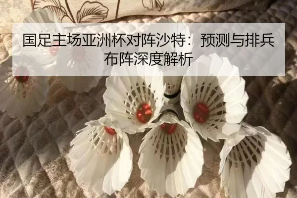 国足主场亚洲杯对阵沙特：预测与排兵布阵深度解析